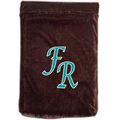 Velvet, Embroidered, Fold-over Presentation Bag - Holds 5" x 7" Plaque